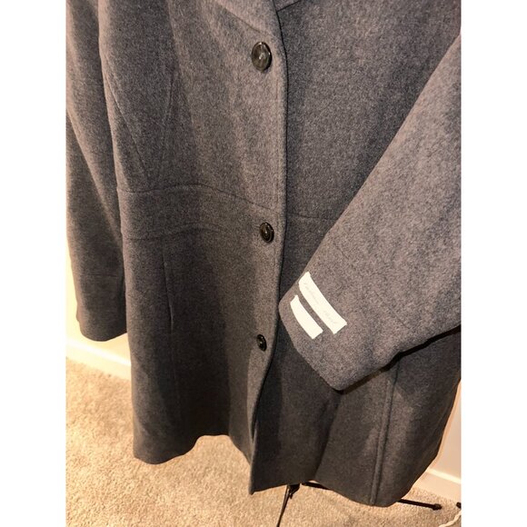 NWOT Worthington Grey Cashmere blend midi length winter coat size 2XL - Picture 6 of 16